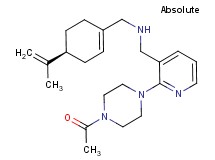1-[2-(4-acetyl-1-piperazinyl)-3-pyridinyl]-N-{[(4S)-4-isopropenyl-1-cyclohexen-1-yl]methyl}methanamine