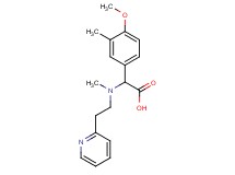 (4-methoxy-3-methylphenyl)[methyl(2-pyridin-2-ylethyl)amino]acetic acid