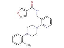 N-({2-[4-(2-methylphenyl)-1-piperazinyl]-3-pyridinyl}methyl)-3-furamide