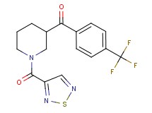 [1-(1,2,5-thiadiazol-3-ylcarbonyl)-3-piperidinyl][4-(trifluoromethyl)phenyl]methanone