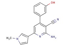 2-amino-4-(3-hydroxyphenyl)-6-(1-methyl-1H-pyrrol-3-yl)nicotinonitrile