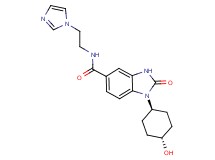1-(trans-4-hydroxycyclohexyl)-N-[2-(1H-imidazol-1-yl)ethyl]-2-oxo-2,3-dihydro-1H-benzimidazole-5-carboxamide