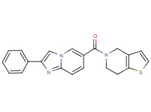 5-[(2-phenylimidazo[1,2-a]pyridin-6-yl)carbonyl]-4,5,6,7-tetrahydrothieno[3,2-c]pyridine