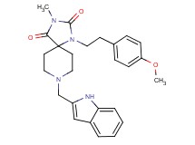8-(1H-indol-2-ylmethyl)-1-[2-(4-methoxyphenyl)ethyl]-3-methyl-1,3,8-triazaspiro[4.5]decane-2,4-dione