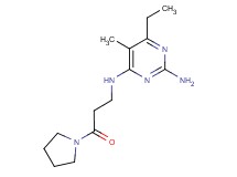 6-ethyl-5-methyl-N~4~-(3-oxo-3-pyrrolidin-1-ylpropyl)pyrimidine-2,4-diamine