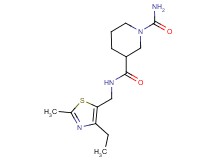 N~3~-[(4-ethyl-2-methyl-1,3-thiazol-5-yl)methyl]-1,3-piperidinedicarboxamide