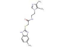 N-[2-(4,5-dimethyl-1H-imidazol-1-yl)ethyl]-2-[(5-methyl-1H-benzimidazol-2-yl)thio]acetamide