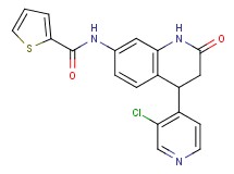 N-[4-(3-chloropyridin-4-yl)-2-oxo-1,2,3,4-tetrahydroquinolin-7-yl]thiophene-2-carboxamide