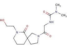 N'-{2-[7-(2-hydroxyethyl)-6-oxo-2,7-diazaspiro[4.5]dec-2-yl]-2-oxoethyl}-N,N-dimethylurea