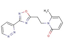 6-methyl-1-{2-[3-(3-pyridazinyl)-1,2,4-oxadiazol-5-yl]ethyl}-2(1H)-pyridinone