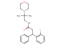 3-(2-fluorophenyl)-N-[2-methyl-2-(4-morpholinyl)propyl]-3-phenylpropanamide