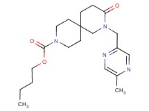 butyl 2-[(5-methylpyrazin-2-yl)methyl]-3-oxo-2,9-diazaspiro[5.5]undecane-9-carboxylate
