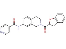 N-[2-(2,3-dihydro-1-benzofuran-2-ylcarbonyl)-1,2,3,4-tetrahydro-7-isoquinolinyl]isonicotinamide