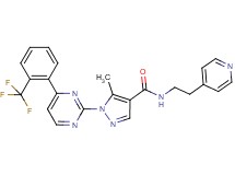5-methyl-N-[2-(4-pyridinyl)ethyl]-1-{4-[2-(trifluoromethyl)phenyl]-2-pyrimidinyl}-1H-pyrazole-4-carboxamide