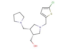 [(3R*,4R*)-1-[(5-chloro-2-thienyl)methyl]-4-(pyrrolidin-1-ylmethyl)pyrrolidin-3-yl]methanol