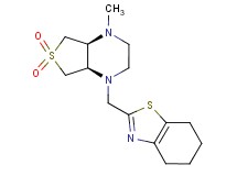 (4aR*,7aS*)-1-methyl-4-(4,5,6,7-tetrahydro-1,3-benzothiazol-2-ylmethyl)octahydrothieno[3,4-b]pyrazine 6,6-dioxide