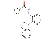 N-{[2-(1H-benzimidazol-1-yl)-3-pyridinyl]methyl}cyclobutanecarboxamide