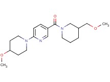 5-{[3-(methoxymethyl)-1-piperidinyl]carbonyl}-2-(4-methoxy-1-piperidinyl)pyridine