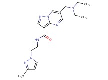 6-[(diethylamino)methyl]-N-[2-(3-methyl-1H-pyrazol-1-yl)ethyl]pyrazolo[1,5-a]pyrimidine-3-carboxamide