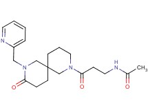 N-{3-oxo-3-[9-oxo-8-(2-pyridinylmethyl)-2,8-diazaspiro[5.5]undec-2-yl]propyl}acetamide
