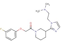 2-(2-{1-[(3-fluorophenoxy)acetyl]piperidin-3-yl}-1H-imidazol-1-yl)-N,N-dimethylethanamine