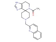 5-acetyl-1'-(quinolin-2-ylmethyl)-1,5,6,7-tetrahydrospiro[imidazo[4,5-c]pyridine-4,4'-piperidine]