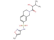 2-(2-hydroxy-3-methylbutanoyl)-N-(5-methylisoxazol-3-yl)-1,2,3,4-tetrahydroisoquinoline-7-sulfonamide