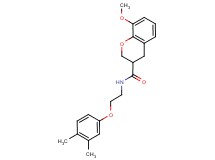 N-[2-(3,4-dimethylphenoxy)ethyl]-8-methoxy-3-chromanecarboxamide