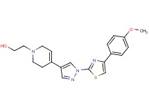 2-[4-{1-[4-(4-methoxyphenyl)-1,3-thiazol-2-yl]-1H-pyrazol-4-yl}-3,6-dihydropyridin-1(2H)-yl]ethanol