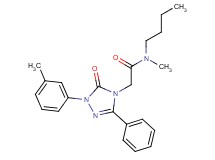 N-butyl-N-methyl-2-[1-(3-methylphenyl)-5-oxo-3-phenyl-1,5-dihydro-4H-1,2,4-triazol-4-yl]acetamide