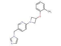 5-(1H-imidazol-1-ylmethyl)-2-[3-(2-methylphenoxy)-1-azetidinyl]pyridine