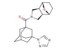 (1R*,2R*,6S*,7S*)-4-{[3-(1H-1,2,4-triazol-1-yl)-1-adamantyl]carbonyl}-10-oxa-4-azatricyclo[5.2.1.0~2,6~]decane
