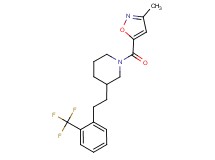 1-[(3-methyl-5-isoxazolyl)carbonyl]-3-{2-[2-(trifluoromethyl)phenyl]ethyl}piperidine