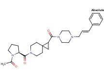 6-(1-acetyl-L-prolyl)-1-({4-[(2E)-3-phenyl-2-propen-1-yl]-1-piperazinyl}carbonyl)-6-azaspiro[2.5]octane