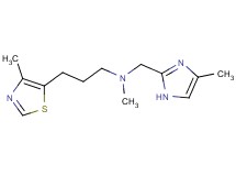 N-methyl-N-[(4-methyl-1H-imidazol-2-yl)methyl]-3-(4-methyl-1,3-thiazol-5-yl)-1-propanamine bis(trifluoroacetate)