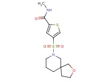 N-methyl-4-(2-oxa-7-azaspiro[4.5]dec-7-ylsulfonyl)thiophene-2-carboxamide