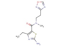 2-amino-4-ethyl-N-methyl-N-[2-(1,2,4-oxadiazol-3-yl)ethyl]-1,3-thiazole-5-carboxamide