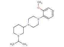 1-(1-isopropyl-3-piperidinyl)-4-(2-methoxyphenyl)piperazine