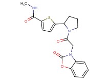 N-methyl-5-{1-[(2-oxo-1,3-benzoxazol-3(2H)-yl)acetyl]-2-pyrrolidinyl}-2-thiophenecarboxamide
