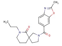 2-[(2-methyl-1,3-benzoxazol-6-yl)carbonyl]-7-propyl-2,7-diazaspiro[4.5]decan-6-one