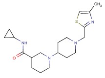 N-cyclopropyl-1'-[(4-methyl-1,3-thiazol-2-yl)methyl]-1,4'-bipiperidine-3-carboxamide