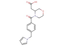 {4-[4-(1H-pyrrol-1-ylmethyl)benzoyl]-3-morpholinyl}acetic acid