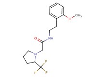 N-[2-(2-methoxyphenyl)ethyl]-2-[2-(trifluoromethyl)pyrrolidin-1-yl]acetamide