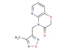 4-[(4-methyl-1,2,5-oxadiazol-3-yl)methyl]-2H-pyrido[3,2-b][1,4]oxazin-3(4H)-one