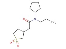 N-cyclopentyl-2-(1,1-dioxidotetrahydro-3-thienyl)-N-propylacetamide