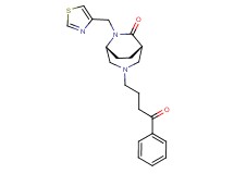(1S*,5R*)-3-(4-oxo-4-phenylbutyl)-6-(1,3-thiazol-4-ylmethyl)-3,6-diazabicyclo[3.2.2]nonan-7-one