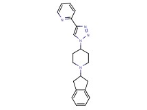 2-{1-[1-(2,3-dihydro-1H-inden-2-yl)-4-piperidinyl]-1H-1,2,3-triazol-4-yl}pyridine trifluoroacetate