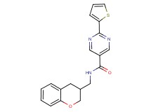N-(3,4-dihydro-2H-chromen-3-ylmethyl)-2-(2-thienyl)pyrimidine-5-carboxamide