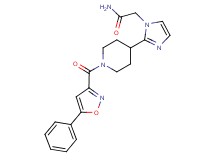 2-(2-{1-[(5-phenylisoxazol-3-yl)carbonyl]piperidin-4-yl}-1H-imidazol-1-yl)acetamide