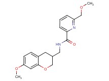 N-[(7-methoxy-3,4-dihydro-2H-chromen-3-yl)methyl]-6-(methoxymethyl)pyridine-2-carboxamide
